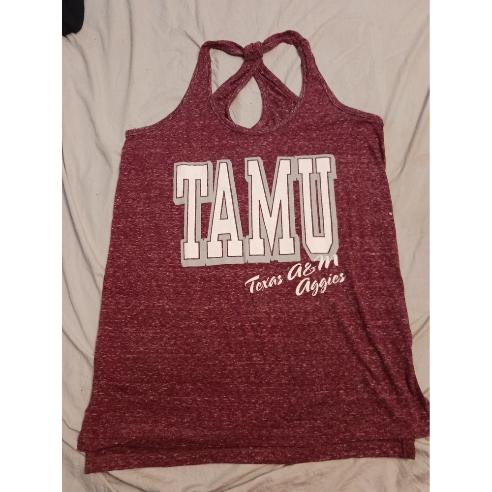 Three Square by Royce Apparel NCAA Texas A&M Aggies‎ Twisted Racerback Tank, Med